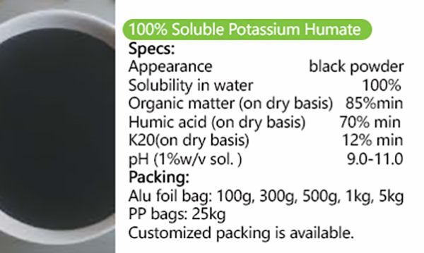 100% Soluble Potassium Humate